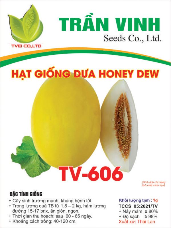 Hạt giống Dưa Honey Dew - TV606